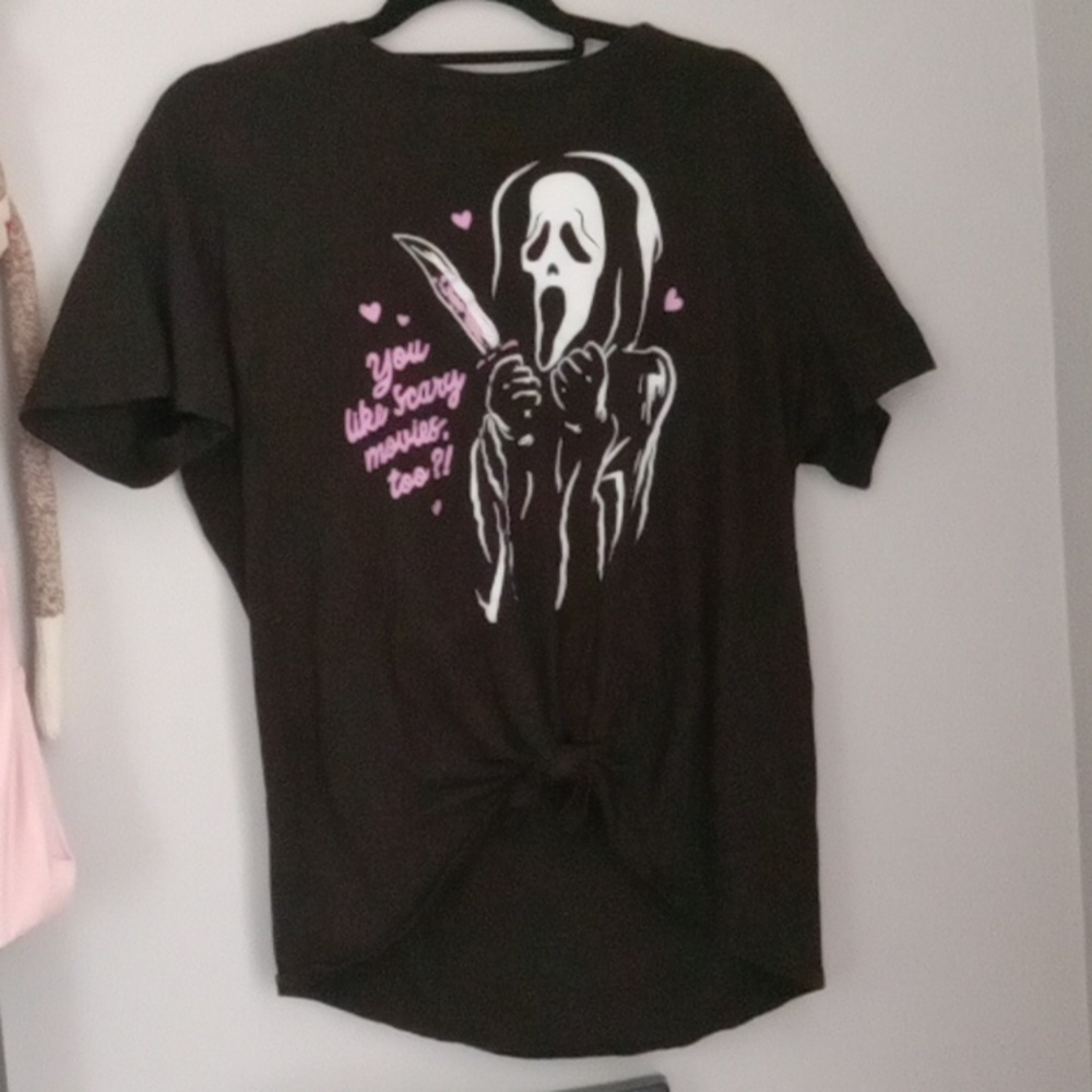 Ghostface tied graphic T-shirt